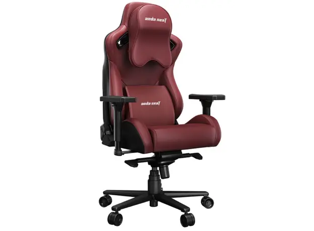 სათამაშო სავარძელი AndaSeat Chair Kaiser 2 Pro XL, PVC leather, 4D-Armrests, maroon, 2 image