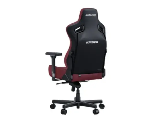 სათამაშო სავარძელი AndaSeat Chair Kaiser 3E, PVC leather, 4D-Armrests, maroon, 2 image