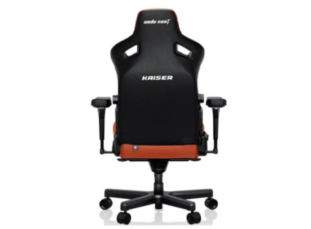 სათამაშო სავარძელი AndaSeat Chair Kaiser 3, PVC leather, 4D-Armrests, orange, 4 image