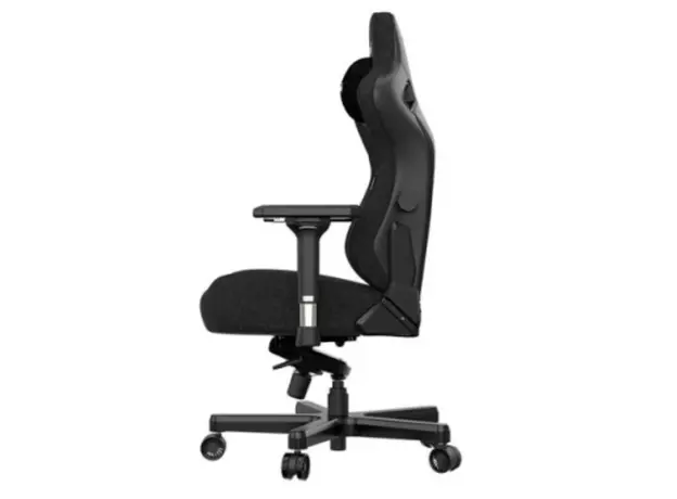 სათამაშო სავარძელი AndaSeat Chair Kaiser 3, linen fabric, 4D-Armrests, black, 3 image
