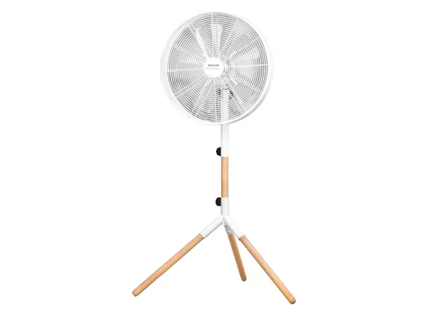 ვენტილატორი Sencor SFN 4080WH Tripod Stand Fan, Blade Diameter of 40cm, 3speed Level, Power 50W, Metal and Wood, 130x81x67