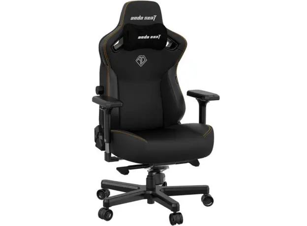 სათამაშო სავარძელი AndaSeat Chair Kaiser 3 XL, PVC leather, 4D-Armrests, black, 3 image