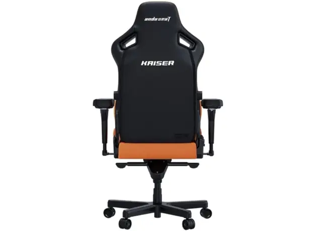 სათამაშო სავარძელი AndaSeat Chair Kaiser 4 V2, PVC leather, 6D-Armrests, orange, 5 image
