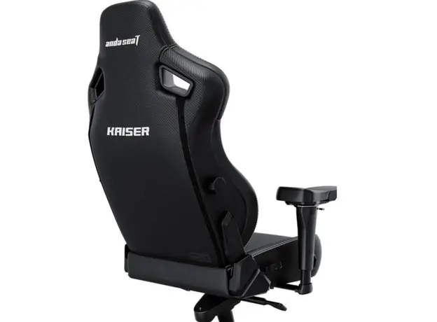 სათამაშო სავარძელი AndaSeat Chair Kaiser 4 V2 XL, PVC leather, 6D-Armrests, black, 10 image