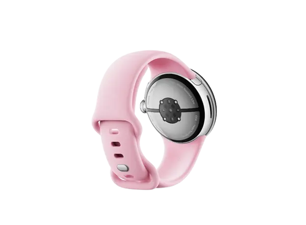 სმარტ საათი Google Pixel Watch 3 41mm Wi-Fi Polished Silver Aluminum Case with Rose Quartz Active Band, 2 image