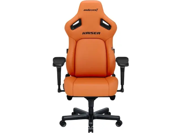 სათამაშო სავარძელი AndaSeat Chair Kaiser 4 V2, PVC leather, 6D-Armrests, orange