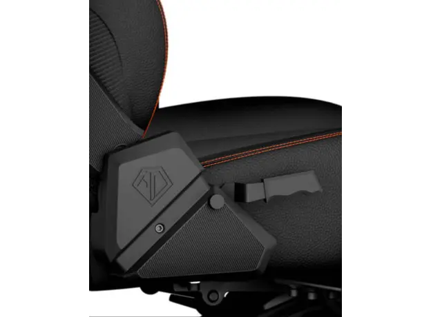 სათამაშო სავარძელი AndaSeat Chair Kaiser 3, PVC leather, 4D-Armrests, black, 6 image