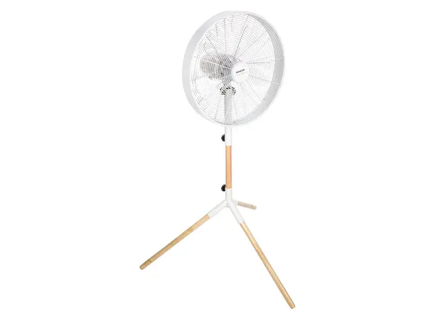 ვენტილატორი Sencor SFN 4080WH Tripod Stand Fan, Blade Diameter of 40cm, 3speed Level, Power 50W, Metal and Wood, 130x81x67, 2 image