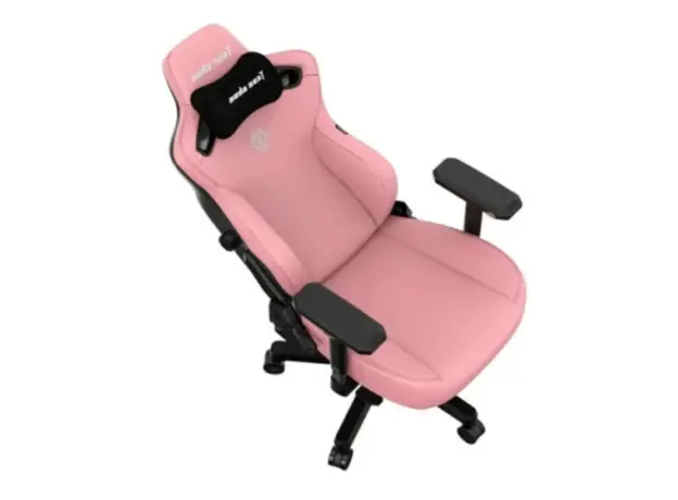 სათამაშო სავარძელი AndaSeat Chair Kaiser 3, PVC leather, 4D-Armrests, pink, 2 image