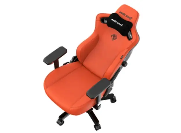სათამაშო სავარძელი AndaSeat Chair Kaiser 3, PVC leather, 4D-Armrests, orange, 3 image