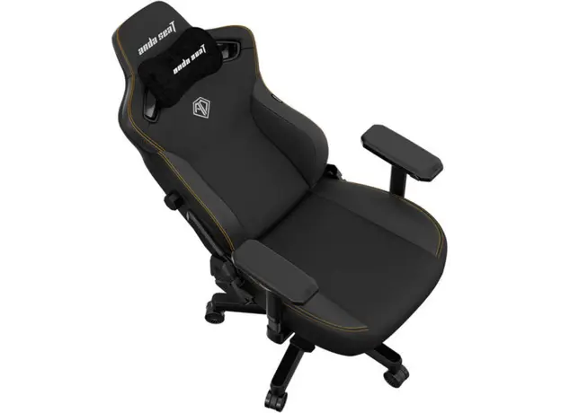 სათამაშო სავარძელი AndaSeat Chair Kaiser 3 XL, PVC leather, 4D-Armrests, black, 5 image