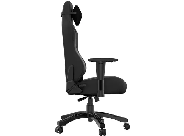 სათამაშო სავარძელი AndaSeat Chair Phantom 3, PVC leather, 1D-Armrests, black, 5 image