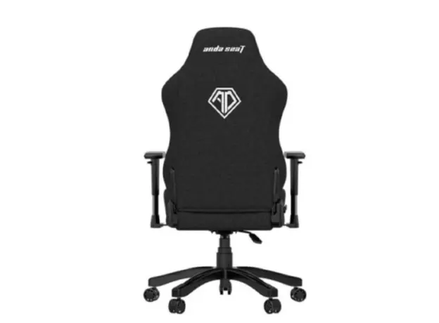 სათამაშო სავარძელი AndaSeat Chair Phantom 3, linen fabric, 1D-Armrests, black, 4 image