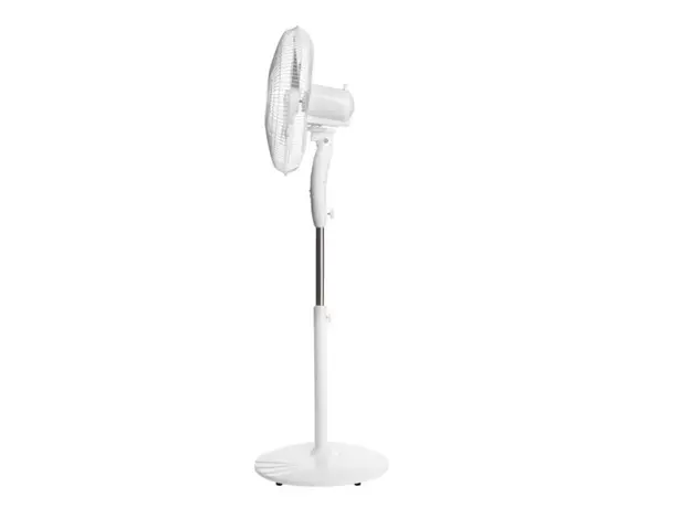 ვენტილატორი Ardesto FN-R1608RW fan with remote control, round support, white, 2 image