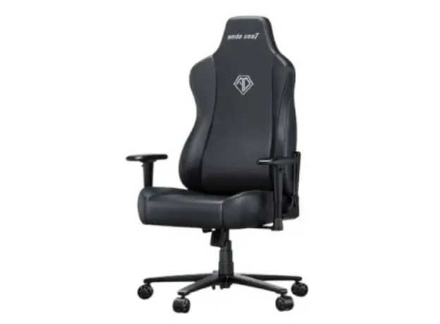 სათამაშო სავარძელი AndaSeat Chair Novis XL, PVC leather, 1D-Armrests, black, 2 image