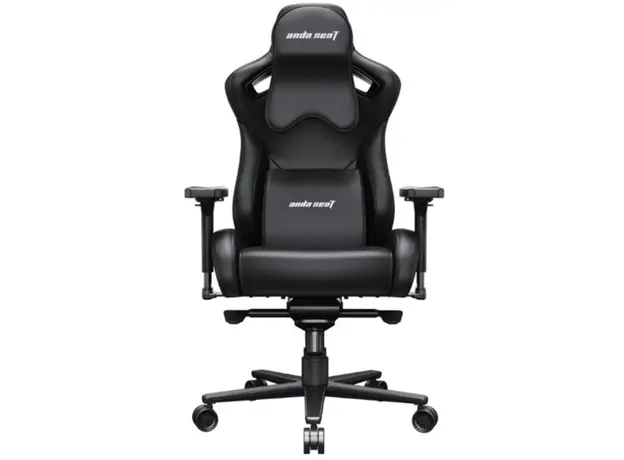 სათამაშო სავარძელი AndaSeat Chair Kaiser 2 Pro XL, PVC leather, 4D-Armrests, black