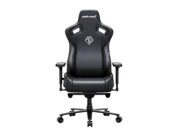 სათამაშო სავარძელი AndaSeat Chair Kaiser 3E, PVC leather, 4D-Armrests, black
