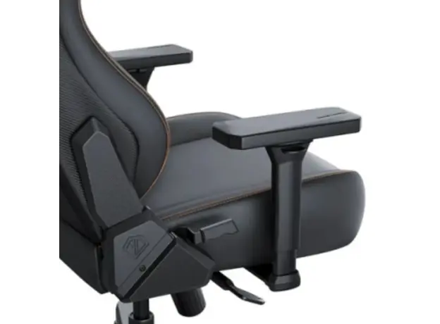სათამაშო სავარძელი AndaSeat Chair Kaiser 3E, PVC leather, 4D-Armrests, black, 4 image
