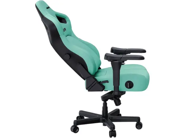 სათამაშო სავარძელი AndaSeat Chair Kaiser 4 V2, PVC leather, 6D-Armrests, green, 3 image