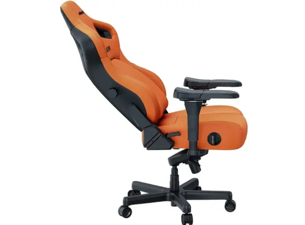 სათამაშო სავარძელი AndaSeat Chair Kaiser 4 V2, PVC leather, 6D-Armrests, orange, 3 image