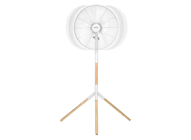 ვენტილატორი Sencor SFN 4080WH Tripod Stand Fan, Blade Diameter of 40cm, 3speed Level, Power 50W, Metal and Wood, 130x81x67, 3 image