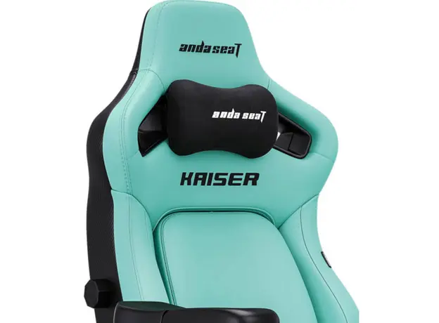 სათამაშო სავარძელი AndaSeat Chair Kaiser 4 V2 XL, PVC leather, 6D-Armrests, green, 4 image