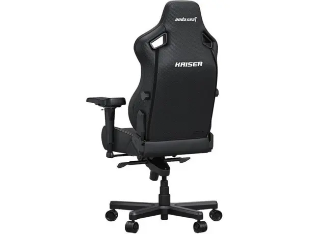 სათამაშო სავარძელი AndaSeat Chair Kaiser 4 V2 XL, PVC leather, 6D-Armrests, black, 4 image