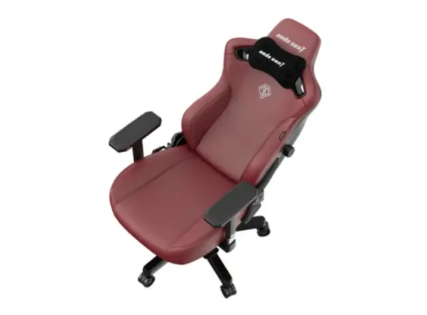 სათამაშო სავარძელი AndaSeat Chair Kaiser 3, PVC leather, 4D-Armrests, maroon, 2 image