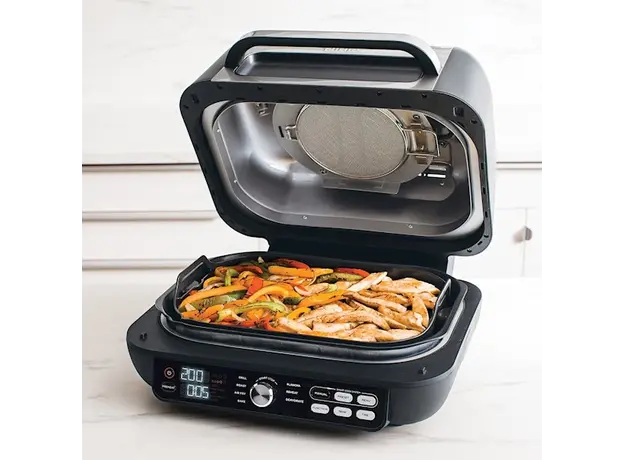 გრილი Ninja AG651EU, 2460W, 3.8L, Grill And Air Fryer, Black/Silver, 4 image