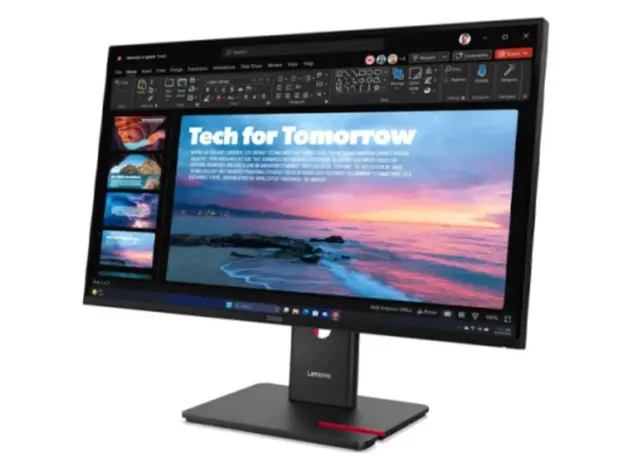 მონიტორი Lenovo ThinkVision T27QD-40, 27"2560x1440, IPS,120Hz,4ms, 1xHDMI,1xDP,1xDP Out, 1x RJ45,1xUSB-C Docking up to 100W, 2 image
