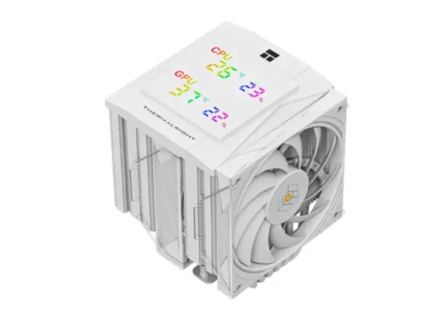 ქულერი THERMALRIGHT Royal Knight 120 Digital WHITE CPU Universal Cooler