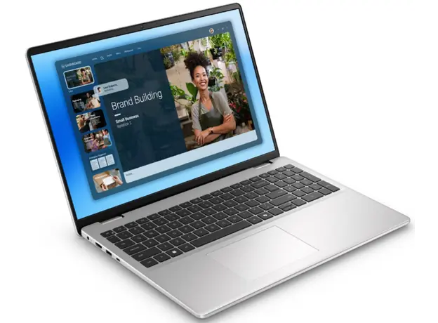 ნოუთბუქი Dell 16 DC16251/C7-150U/32GB/1TB SSD/Intel Graphics/FgrPr/WLAN + BT/16" 16.0-inch 16:10 2K (1920x1200)/Backlit Kb/Silver/4 Cell/65W/Win11Pro/3Ywr, 3 image