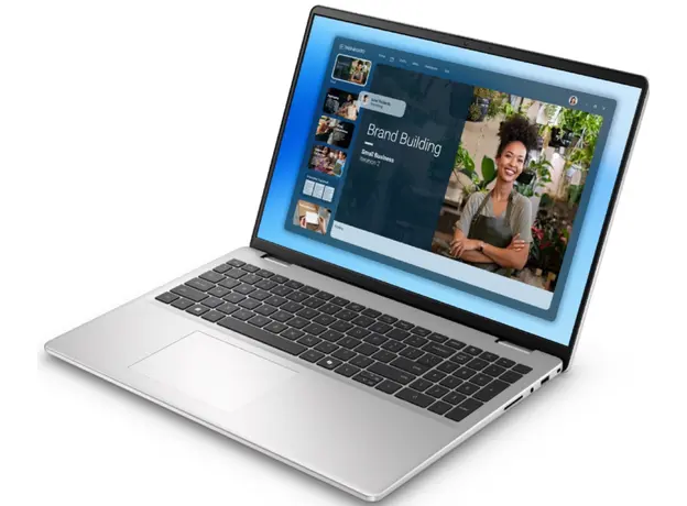 ნოუთბუქი Dell 16 DC16251/C7-150U/32GB/1TB SSD/Intel Graphics/FgrPr/WLAN + BT/16" 16.0-inch 16:10 2K (1920x1200)/Backlit Kb/Silver/4 Cell/65W/Win11Pro/3Ywr, 2 image
