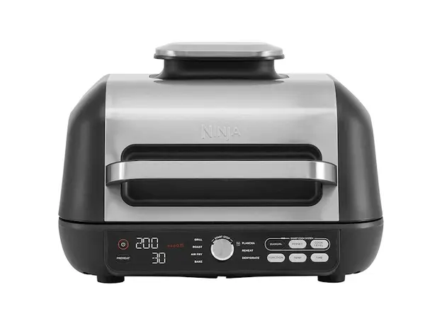 გრილი Ninja AG651EU, 2460W, 3.8L, Grill And Air Fryer, Black/Silver