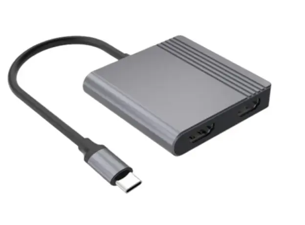 ადაპტერი Gembird A-CM-COMBO3-04 USB Type-C 3-in-1 multi-port Adapter (USB port+HDMI+PD) Space Grey, 3 image