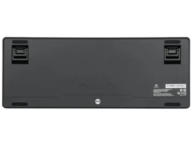 კლავიატურა AULA F87 PRO V2 Tri-Mode RGB Mechanical Keyboard Black/Gradient Grey (Gray Wood Switch V4), 4 image