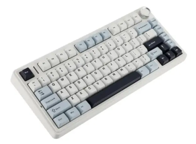 კლავიატურა AULA F75 Gasket Wireless Mechanical Keyboard Blue/White/Purple (Reaper Switch), 4 image