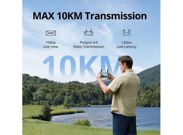 დრონი Potensic Drone ATOM 2 Screen Remote (Standard Kit) AI Tracking Grey, 7 image