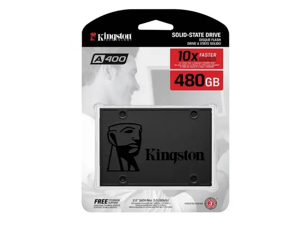 მყარი დისკი Kingston 480GB A400 SATA3 2.5 SSD (7mm height)