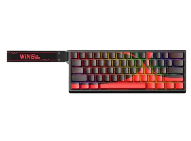 კლავიატურა AULA WIN60 MAX RGB Gaming Keyboard Black/Red (Magnetic Switch)