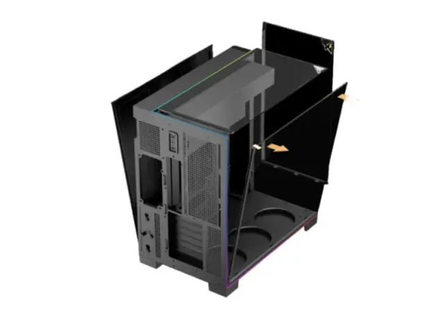 კომპიუტერის ქეისი THERMALRIGHT TR-A70 ARGB 5x120mm ARGB Fans Black, 2 image
