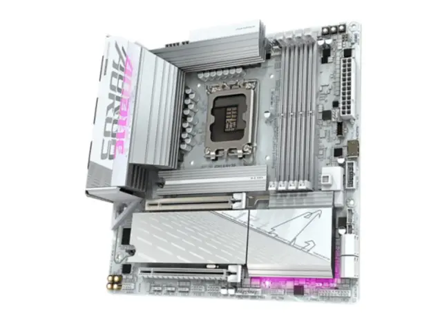 დედა დაფა Gigabyte B860M AORUS ELITE WIFI6E ICE 1.0 4DDR5 LGA1851 - 9MB86MLI6-00-G10, 3 image