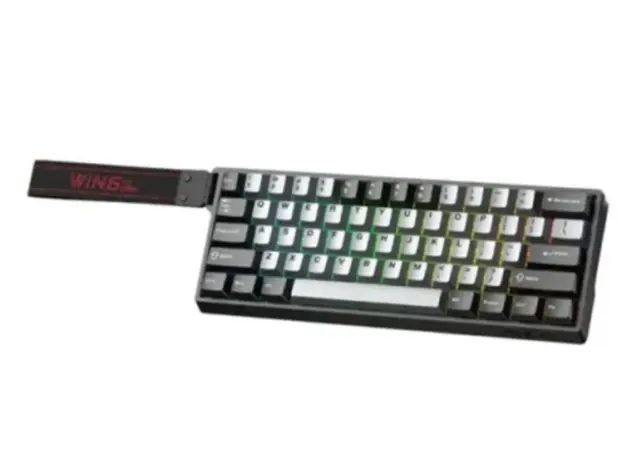 კლავიატურა AULA WIN60 HE Pro RGB Mechanical Keyboard Light Grey/Dark Grey (Meteor Magnetic Switch), 2 image