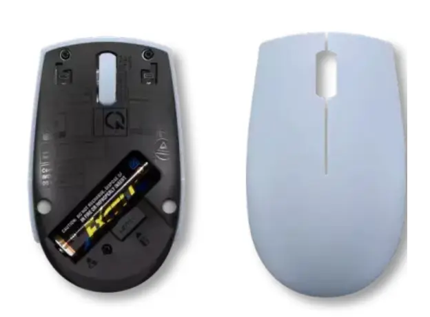 მაუსი Lenovo 300 Wireless Compact Mouse (Frost Blue) with battery, 6 image