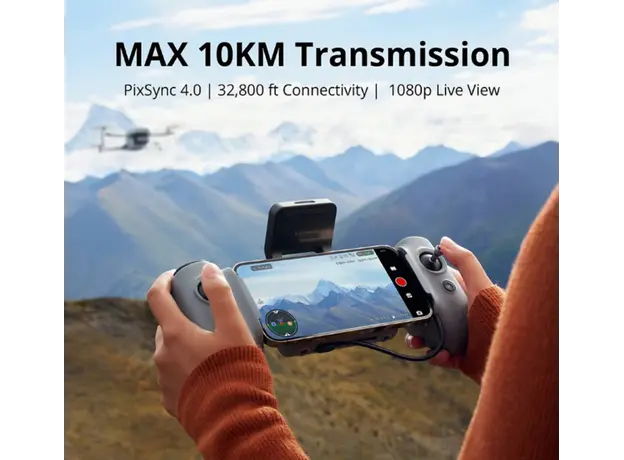 დრონი Potensic ATOM 2 Screen Remote (Fly More Combo) AI Tracking Grey, 7 image