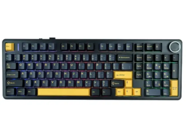 კლავიატურა AULA F99 PRO Tri-Mode RGB Mechanical Keyboard Thunder Black/Dark Blue/Orange (Star Vector Switch)