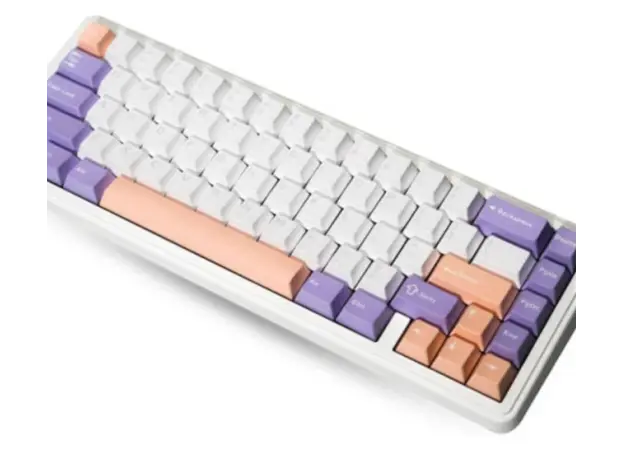 კლავიატურა AULA F65 Wireless Mechanical Keyboard Pink/White/Purple (Nimbus switch), 2 image
