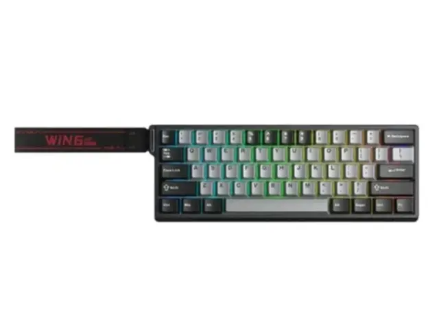 კლავიატურა AULA WIN60 HE Pro RGB Mechanical Keyboard Light Grey/Dark Grey (Meteor Magnetic Switch)