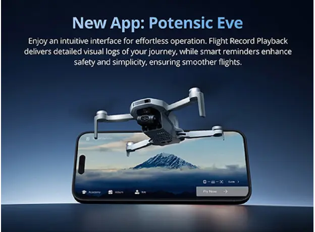 დრონი Potensic Drone ATOM 2 (Standard Kit) AI Tracking Grey, 9 image