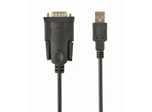 კაბელი Gembird UAS-DB9M-02 USB to DB9M serial port converter cable 1.5m Black